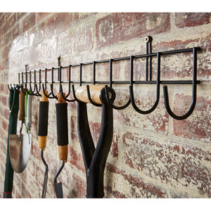 Extra-Long Tool Rack In Black Powder Coating - Black by House Of Home