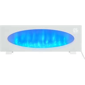 42-inch Freestanding Electric Fireplace with Remote - Glass by Livingandhome