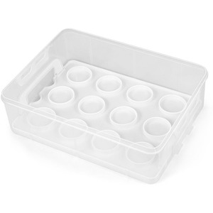 3 Tier Stackable Cupcake Carrier Box - Clear by Gr8 Home