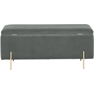 Mystica Ottoman Storage Bench - Grey