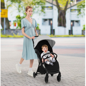 Lightweight Infant Baby Stroller - Grey by Costway