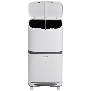 Bin Double Layer Pedal Recycling Unit - White by Kidkid