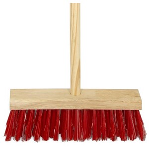 PVC Broom and Handle - Red by Charles Bentley