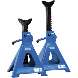 Draper 6 Tonne Axle Stands - Set of 2 - Blue by Draper