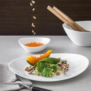 Prometeo Oval Glass Steak Plates 32cm White Pack of 6 - White by Bormioli Rocco