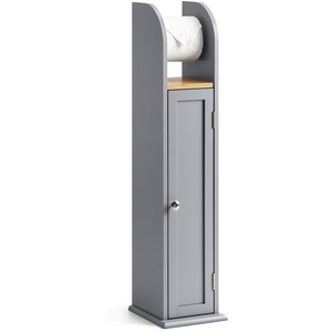 Toilet Roll Holder with Cabinet - Grey by Christow
