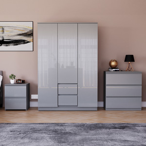 Vida Designs Glinton 3 Piece FSC Bedroom Set - Grey by Vida Designs