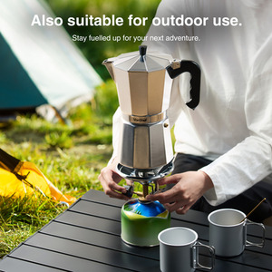 Aluminium Stovetop Espresso Maker - Silver / 300ml by VonShef