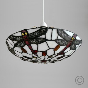 Tiffany Vintage Style Multicolour Ceiling Pendant Shade - Multicolour by ValueLights