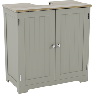 Priano 2 Door Under Sink Cabinet - Grey by Vida Designs