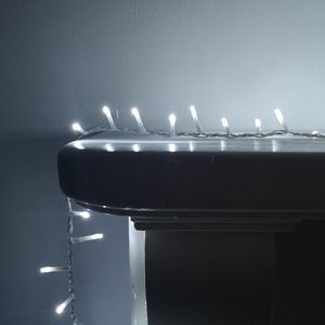 25M Premier Christmas Lights with Timer Clear Cable 1000 Cool White LEDs - Cool White by Samuel Alexander