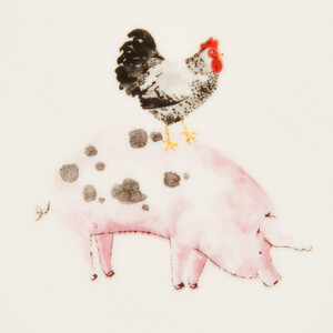 Daisy Farm Salad Bowl - White