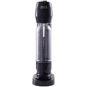 Soda Maker Sparkling Water Maker with 1L Carbonated Bottle - Black by Livingandhome