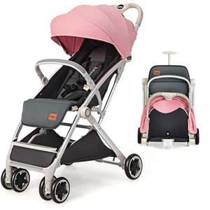 Lightweight Baby Stroller - Pink by Costway