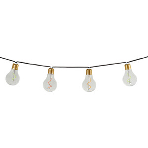 10 LED Neon Bulb String Light