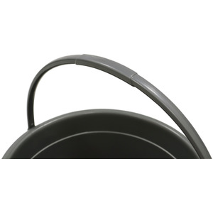 10 Litre Round Recycled Plastic Bucket - Grey by JVL