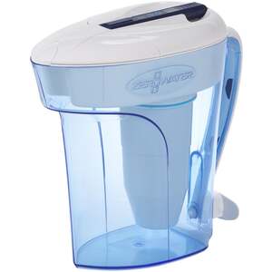 ZeroWater 12-Cup2.8 Lt Jug plus Filter and Free Water Quality Meter - Blue by ZeroWater