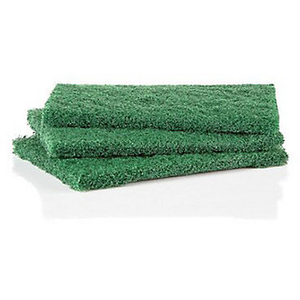 Pack of 3 Extra Strong Flat Scouring Pads - Green