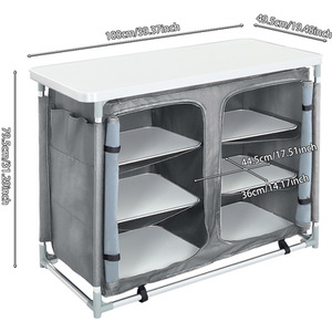 Portable Outdoor Kitchen Storage by Garden Sanctuary