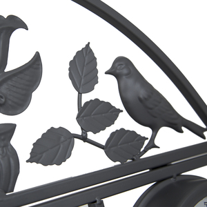 Charles Bentley Shabby Chic Wall Clock - Black by Charles Bentley