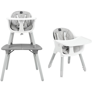 Costway Multifunctional Convertible Baby Highchair-Grey - Grey by Costway
