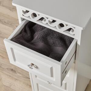 Home Source Whitehaven 4 Drawer Chest Storage Unit - White - White by Home Source