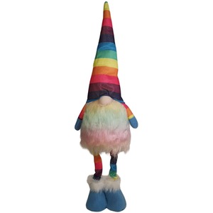 Battery Operated Lit Christmas Rainbow Gonk - Rainbow / 50cm Rainbow Gonk - Sitting by Samuel Alexander