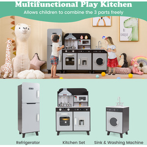 3 in 1 Kitchen Toy Kids Kitchen Playset by Costway