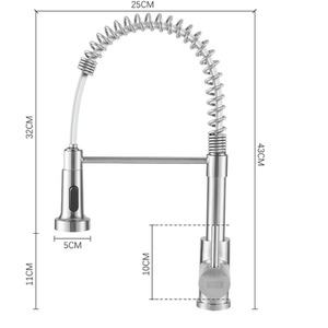 Stainless Steel Mixer Tap with Explosion-Proof Inner Tube by Livingandhome