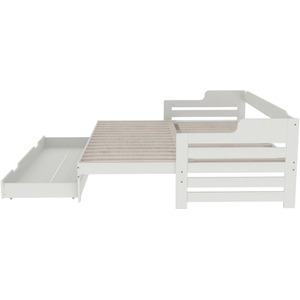 Single Guest Sofa Bed - White by Abrihome