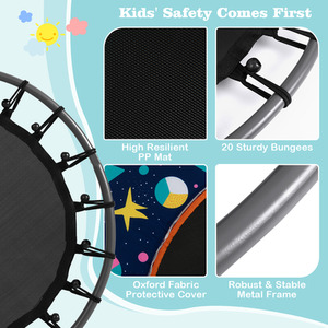 92CM Kids Trampoline with LED Lights by Costway