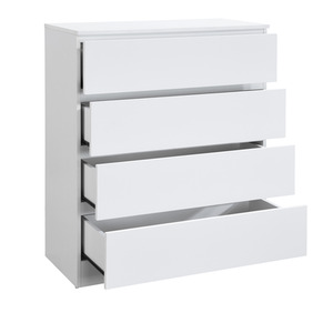 3 Piece Furniture Set Chest of Drawers Bedside Tables Birlea Oslo - White by Birlea