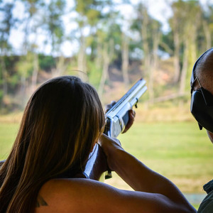 Clay Pigeon Shooting for Two with 100 Clays Gift Experience - Red by Find Me A Gift