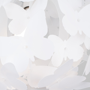 Modern White Globe Design Butterfly Ceiling Pendant Light Shade - White by ValueLights