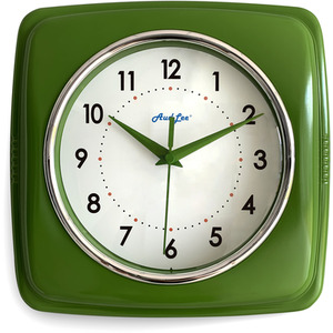 Retro Indoor Wall Clock - Green by Audlee