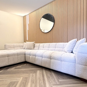 4x Wood Acoustic Slatted Wall Panels - Light Oak by Aluxo