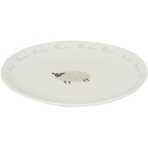 Highland Flock Side Plate - White