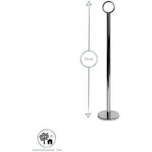 Table Numbers with Holders - 30cm - Silver / 25 by Argon Tableware