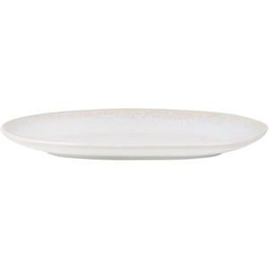 White Textured Serving Platter - White