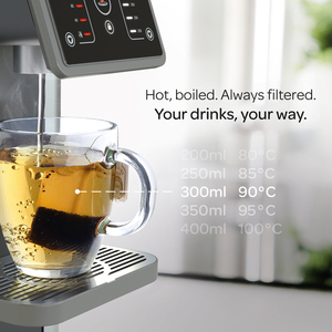 Aurora 3L Hot Filtered Water Dispenser - Black by Aqua Optima