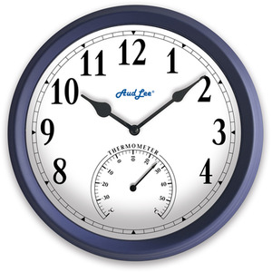 Pololio Wall Clock with Thermometer by Audlee