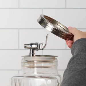 Glass Refrigerator Beverage Dispenser - Clear