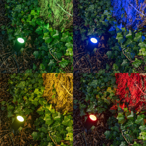 3 Pack Smart RGB IP65 Spotlights - Black by ValueLights