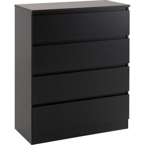 Malvern 2 Door Wardrobe Bedroom Set - Black by Seconique