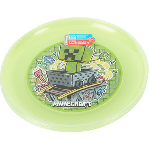 Pack of 4 Minecraft Reusable Plates - Green by Minecraft