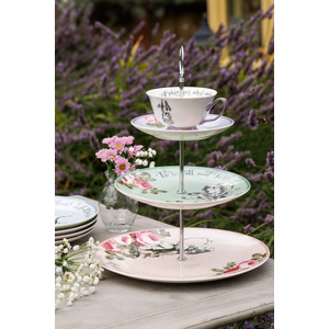 Mikasa Bone China 3-Tier Cake Stand - Mixed by Mikasa