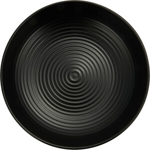 Nera Ribbed Serving Bowl - Black / 27.8cm