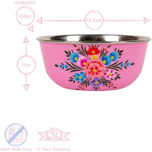 3pc Picnic Bowl Set - Pansy - Raspberry Pansy by Billy Can