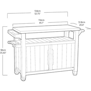 Keter Unity XL BBQ Table by Keter