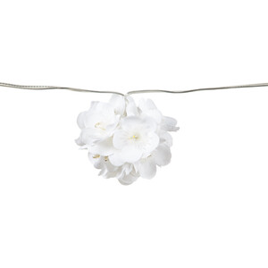 10 Solar Flower Bouquet String Lights - White